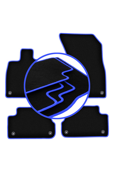 shumee Covorașe auto CARLUX-BLUE pentru: Audi Q5 II FY / F5 SUV (2017-)