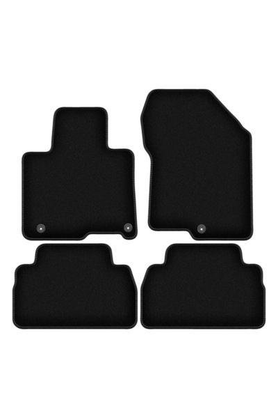 shumee Covorașe BASIC negre din velur pentru: Hyundai SantaFe IV SUV (2018-)