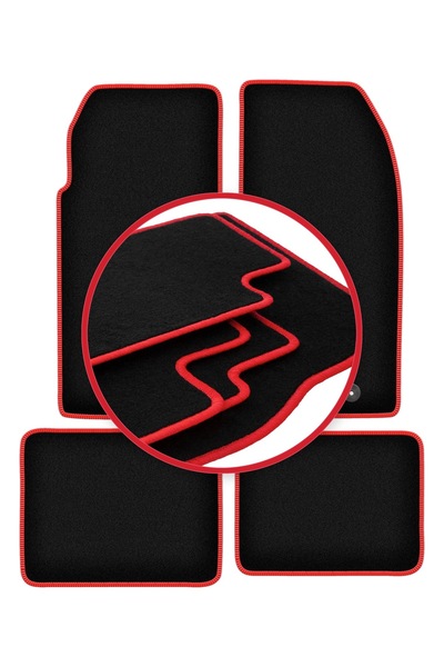 shumee Covorașe auto CARLUX-RED pentru: Peugeot 205 cabrio (1983-1998)