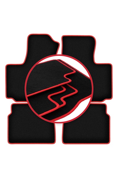 shumee Covorase CARLUX-RED pentru: FIat Doblo I kombivan (2000-2009)