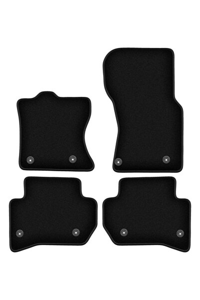 shumee Covorașe BASIC negre din velur pentru: Land Rover Velar SUV (2017-)