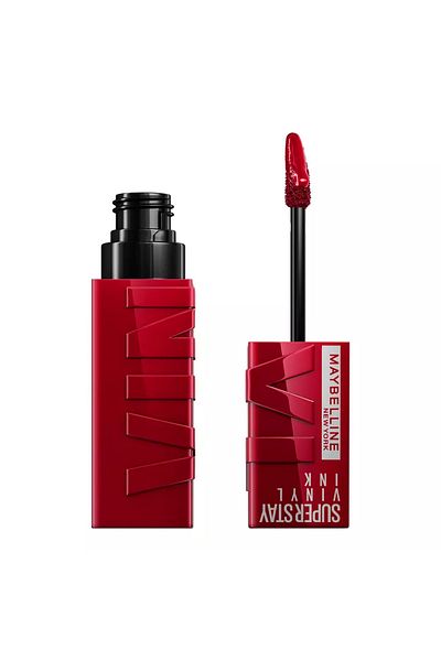 Maybelline New York Ruj lichid lucios cu rezistenta de pana la 16h, Superstay Vinyl Ink, 55 royal, 4.2 ml