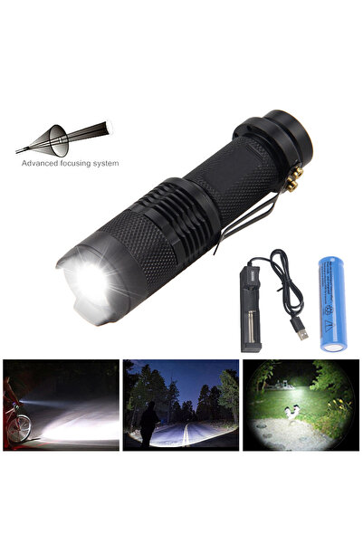 Choice مصباح يدوي صغير SK68 قابل للتكبير والتصغير، أخضر/أحمر/365 نانومتر، مصب...