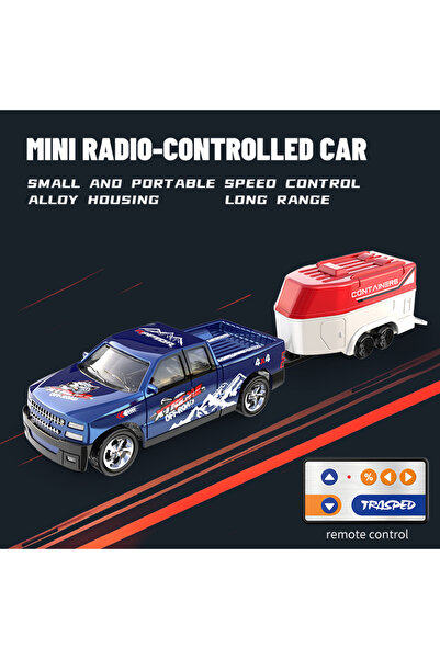 Choice سيارة تحكم عن بعد صغيرة الحجم من سبيكة معدنية، بمقياس 1/64، مزودة بترق...