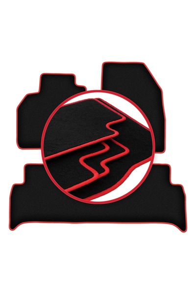 shumee Covorașe auto CARLUX-RED pentru: Renault Scenic III monovolum (2009-2016)