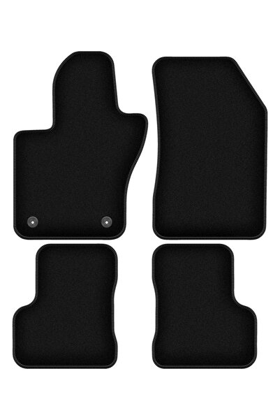 shumee Covorașe BASIC negre din velur pentru: Jeep Renegade II SUV (2018-)