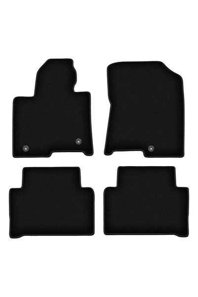 shumee Covorașe BASIC negre din velur pentru: Kia Sorento IV XL Hybrid SUV (2...