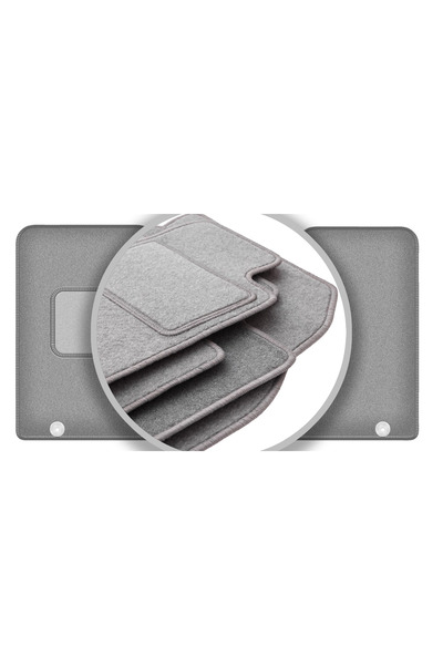 shumee Covorașe auto gri cenușiu pentru: Opel Vivaro II furgonetă (2014-2019)