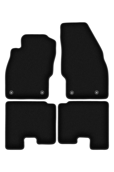 shumee Covorașe BASIC negre din velur pentru: Opel Adam hatchback (2012-)