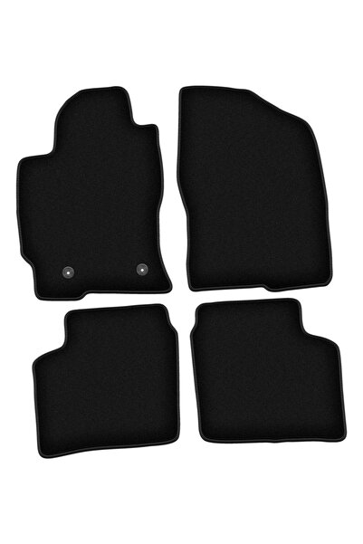 shumee Covorașe BASIC negre din velur pentru: Toyota Prius II hatchback (2003...