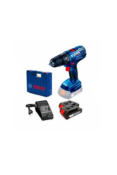 Bosch Gsb 180-lı 2.0 Ah Çift Akülü Darbeli Delme Vidalama Makinesi