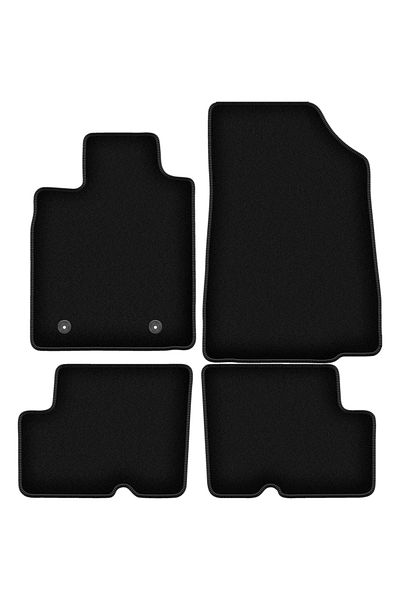 shumee Covorașe BASIC negre din velur pentru: Dacia Logan II sedan, break (2012-)