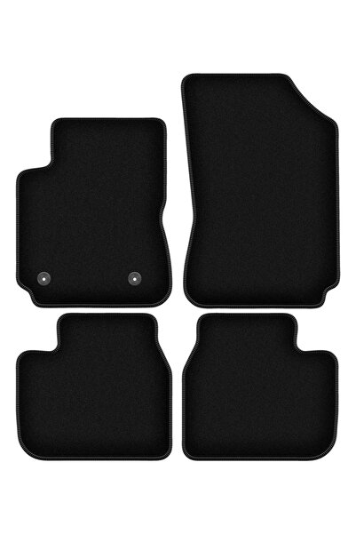 shumee Covorașe BASIC negre din velur pentru: Citroen C4 Cactus II crossover ...