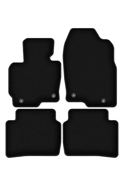 shumee Covorașe BASIC negre din velur pentru: Mazda CX-5 I SUV (2012-2017)