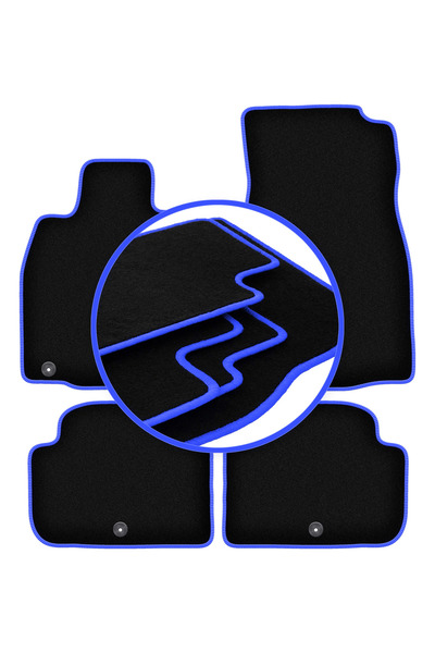shumee Covorașe auto CARLUX-BLUE pentru: Kia Stinger 2WD liftback (2017-)