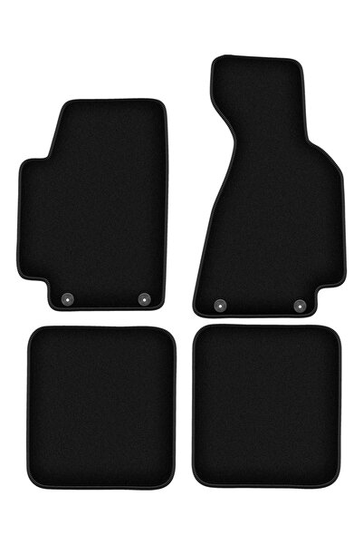 shumee Covorașe BASIC negre din velur pentru: Audi 80 B5 cabrio (1994-2000)