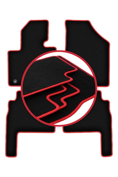 shumee Covorașe auto CARLUX-RED pentru: Kia Sorento II SUV (2009-2015)