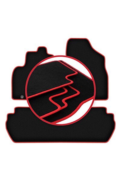 shumee Covorase CARLUX-RED pentru: Citroen Berlingo II Multispace (2008-2018)