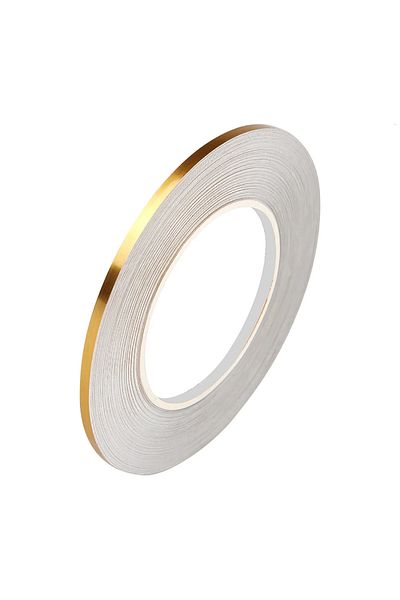 MaffStuff Decorative Adhesive Tape for Tiles, Furniture, Walls - Water Resistant, GOLD