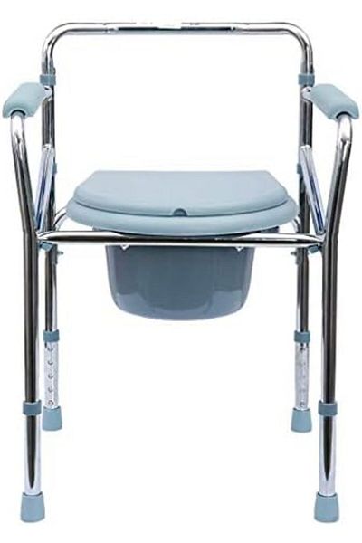 Stander Ultra-Wide Multi-Functional Portable Toilet Chair with Steel Frame and Anti-Slip Leg Pads
