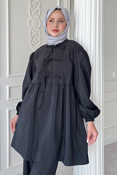 InStyle Knotted Shabby Black Suit