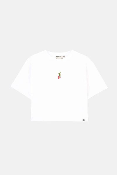 WWF Market Μπλουζάκι Karayemiş Lightweight Crop - Λευκό