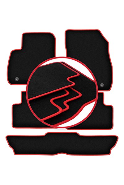 shumee Covorașe auto CARLUX-RED pentru: Opel Zafira C 7 locuri (2012-2019)