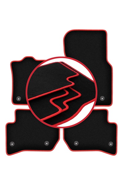 shumee Covorașe auto CARLUX-RED pentru: Land Rover Velar SUV (2017-)