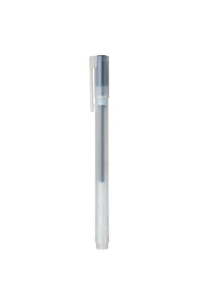 Muji Gel Ink Cap Type Ballpoint Pen, 0.38 mm, Dark Blue