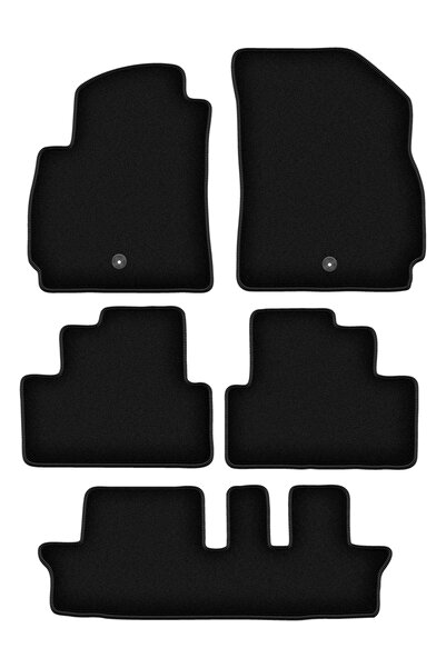 shumee Covorașe BASIC negre din velur pentru: CHevret Orlando I 7 persoane (2...