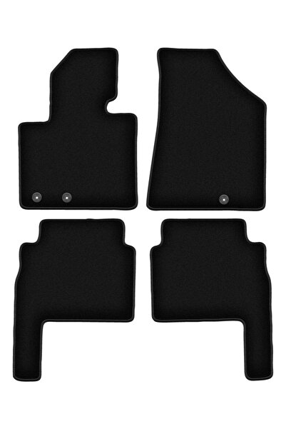 shumee Covorașe BASIC negre din velur pentru: Kia Sorento II SUV (2009-2015)