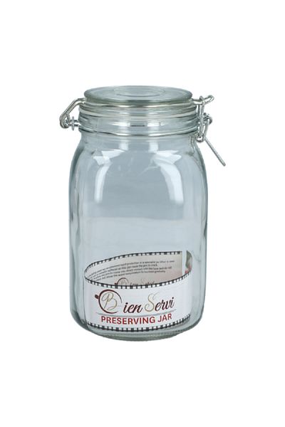 Bien Servi Glass Preserving Jar Clear 1.4 Liter