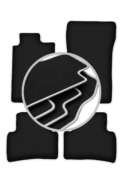 shumee Covorașe auto CARLUX-SILVER pentru: Mercedes C W202 break, sedan (1993...