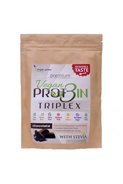 netamin Pudra vegana proteine vegetale Protein Triplex cu stevie si ciocolata...