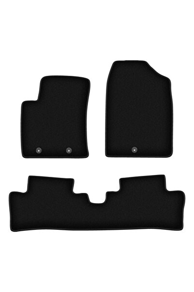 shumee Covorașe BASIC negre din velur pentru: Hyundai i10 II hatchback (2013-)