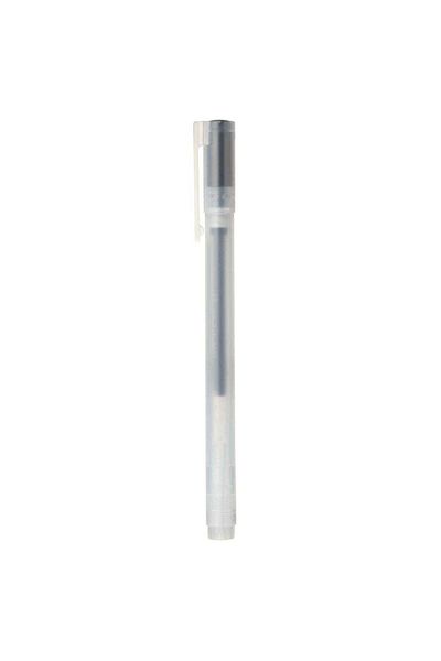 Muji Gel Ink Cap Type Ballpoint Pen, 0.38 mm, Black