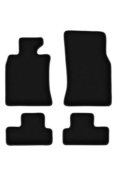 shumee Covorașe BASIC negre din velur pentru: Mini Cooper R56 hatchback (2006...