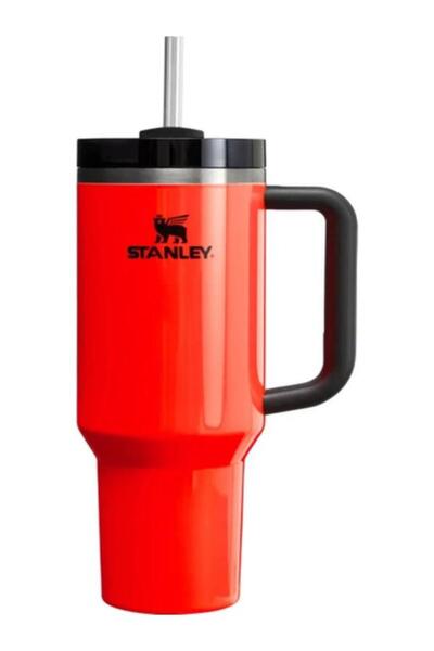 Stanley Quencher Pipetli Termos 1,18 Lt Neon Turuncu