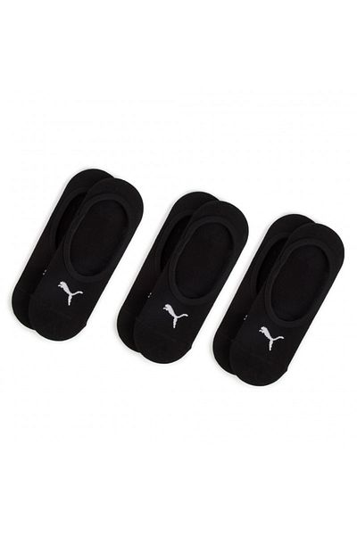 Puma Κάλτσες Puma Footie, Πακέτο 3 τεμαχίων, Μαύρο, Unisex