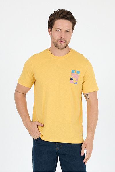 Rodi Men's 100% Cotton Crew Neck Short Sleeve Printed T-Shirt Comfortable and Stylish Casual T-Shirt 0005
