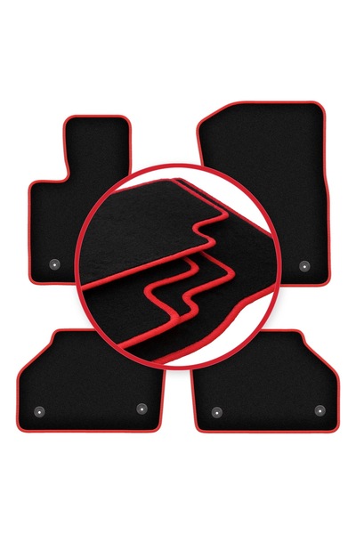 shumee Covorașe auto CARLUX-RED pentru: BMW X4 F26 SUV (2014-2018)