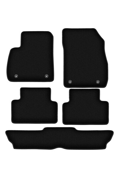 shumee Covorașe BASIC negre din velur pentru: Opel Zafira C 7 locuri (2012-2019)