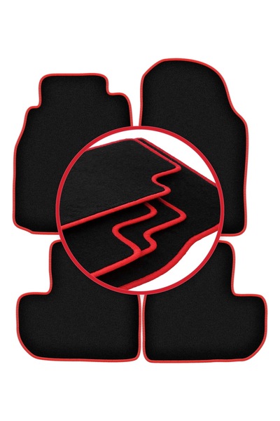 shumee Covorașe auto CARLUX-RED pentru: Infiniti G35 CP sedan, coupe (2002-2006)