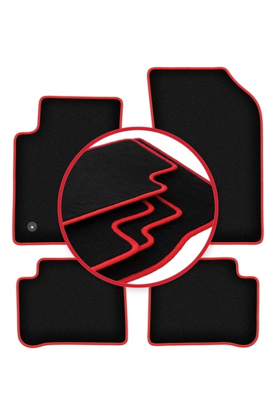 shumee Covorașe auto CARLUX-RED pentru: Citroen C3 III hatchback (2017-)
