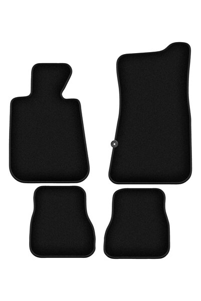 shumee Covorașe BASIC negre din velur pentru: BMW 3 E30 cabrio (1986-1993)