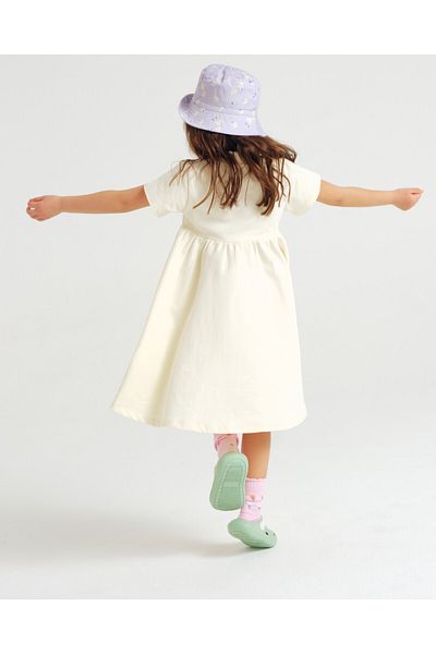Katee's Kids A-line Flared Dress – 'daydreamer' Embroidery (SWEATSHIRT FABRIC)