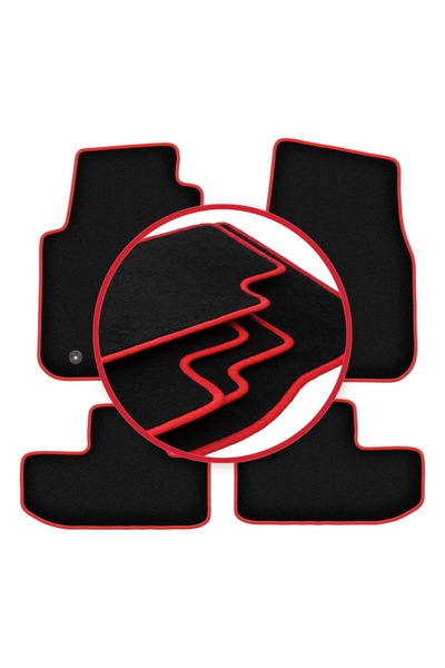 shumee Covorașe auto CARLUX-RED pentru: Dodge Challenger III coupe (2008-)