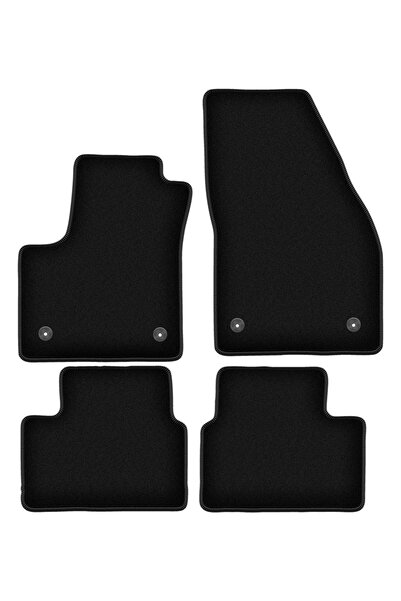 shumee Covorașe BASIC negre din velur pentru: Opel Meriva B monovolum (2010-2...