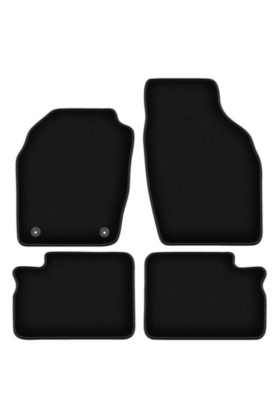 shumee Covorașe BASIC negre din velur pentru: Opel Agila A hatchback (2000-2007)