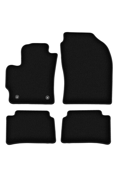 shumee Covorașe BASIC negre din velur pentru: Toyota Corolla XII / E17 hatchb...